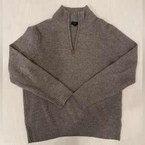 JCrew Wool Quarter Zip